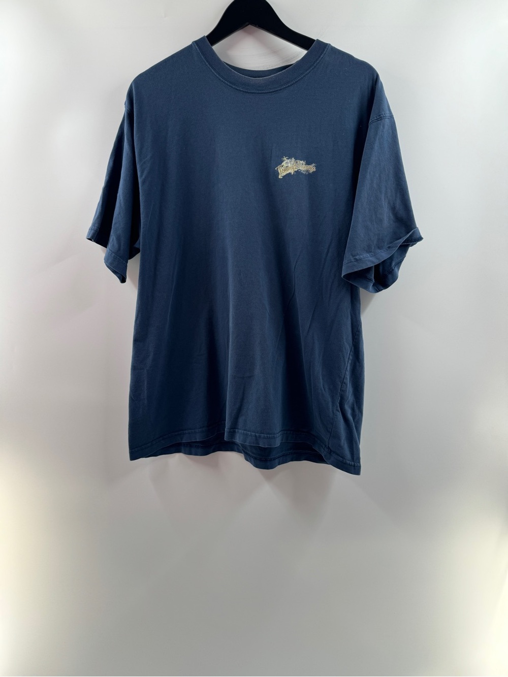 Tommy Bahama Navy Blue Embroidered Graphic T-Shirt – Men’s Estimated XL